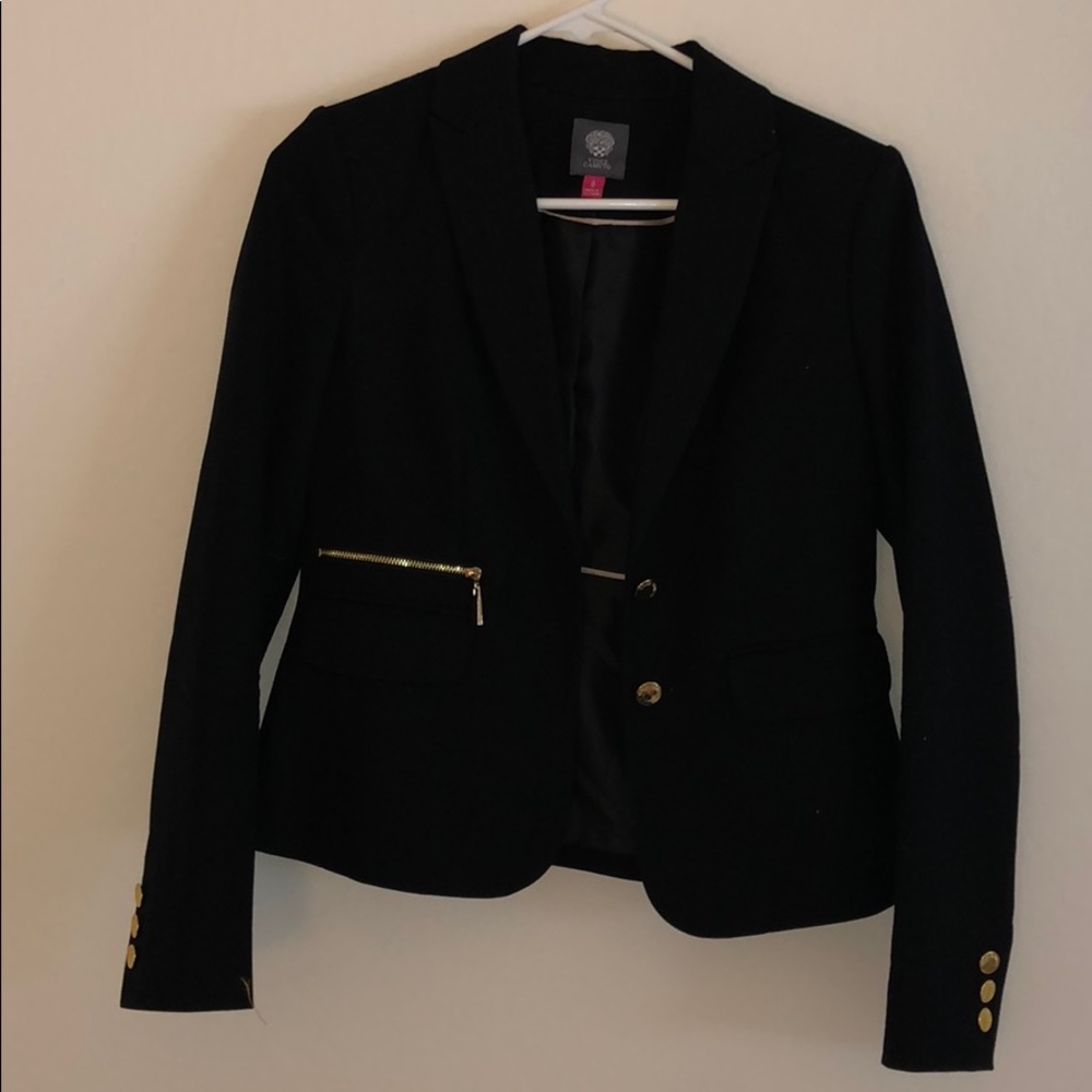 Black blazer with gold details